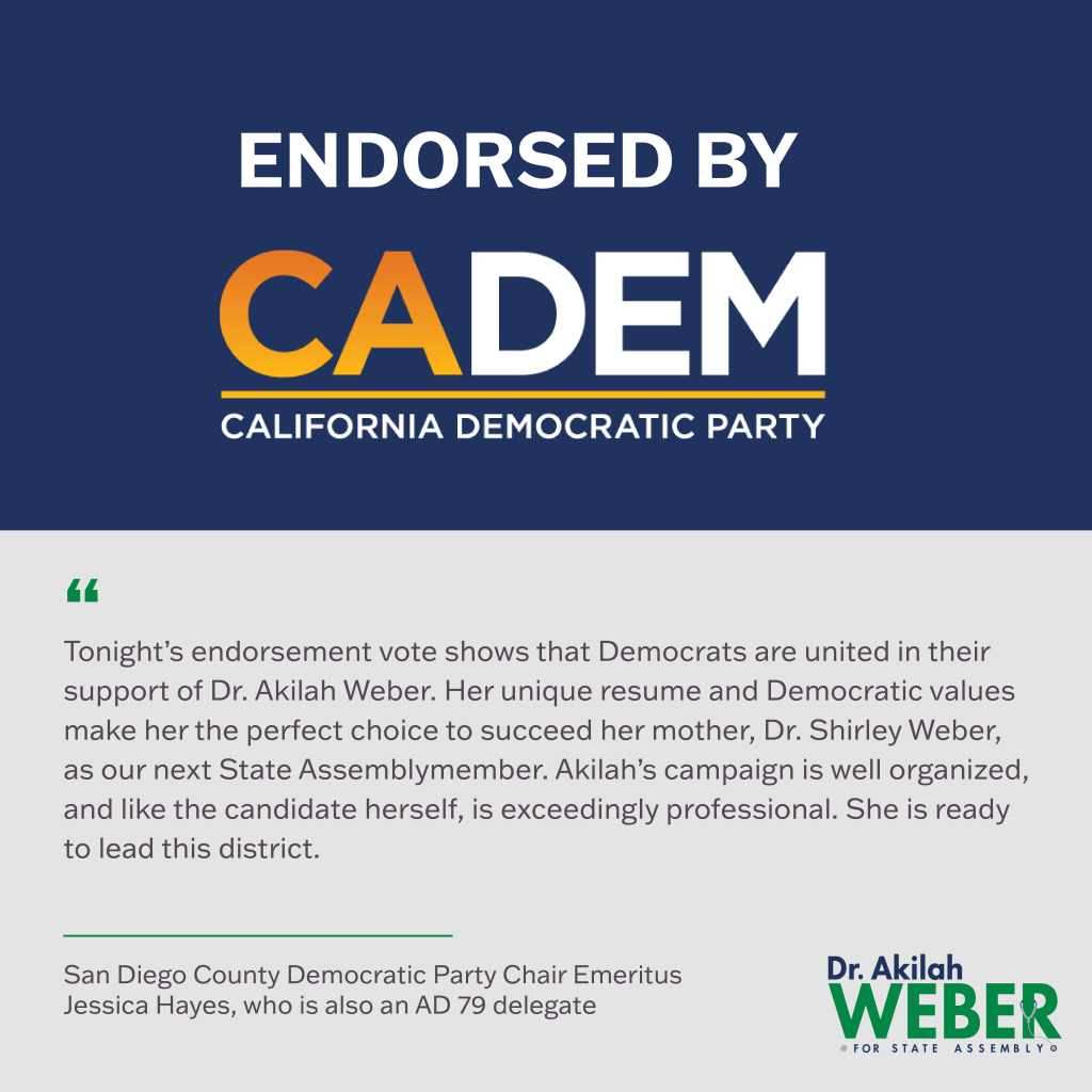California Democratic Party Endorsement